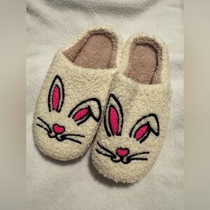 Easter Bunny Faux Teddy Sherpa Indoor Outdoor Clog Slip On Bedroom Slippers